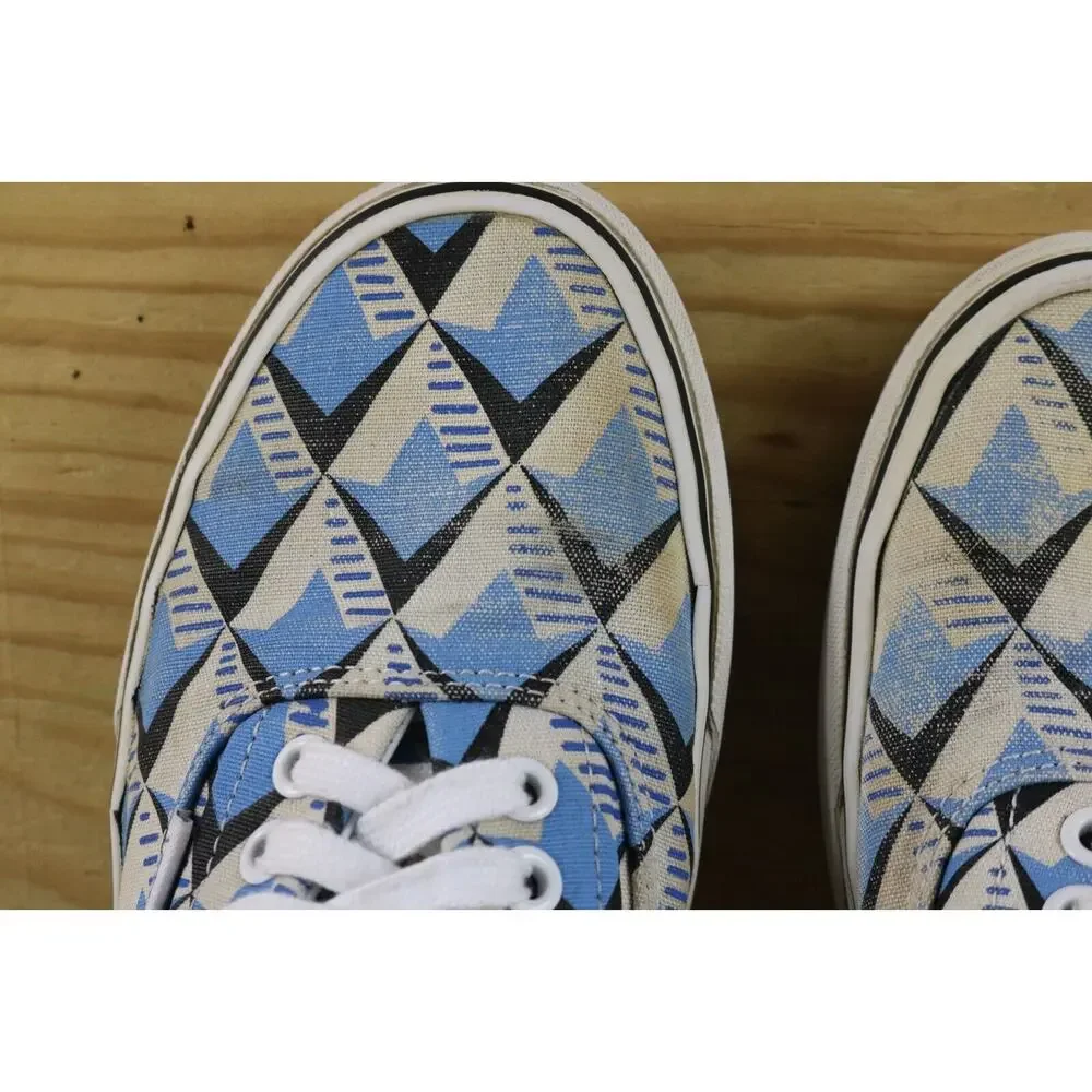 Vans x Eley Kishimoto Sneakers Womens 9 Blue Geometric Off the Wall Athletic